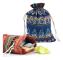 Bomullssnöre Dragkedja Organizer Fickor (Röd, Blå) 20 Pack