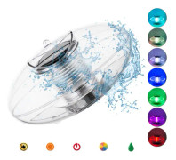 1-pack flytande LED-sollampa med färgskiftande flytande boll