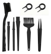 Antistatisk nylon antistatisk borste kit för rengöring av PC, tangentbord, ledande botten, moderkort dammborttagning borstar antistatiska borstar