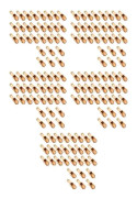 150 st Mini träsked, mini badsaltsked, trägodis DXGHC
