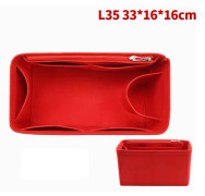 Väska Organizer Filtduk Insats 25 30 35 Makeup Handväska Coffe StyleC M