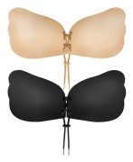Joefnel 2-pack självhäftande BH med push-up-effekt