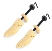 2X Wooden Shoe Stretcher Shoe Tree Expander Lämplig för herr- och damskor