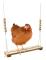 Chicken Swing Toy For Coop Natural Safe Trätillbehör. Stor tålig abborrstege för fjäderfä Run Tupp Höns Kycklingar Husdjur Papegojor Ara Entertai