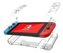 TG Laddningskompatibelt Skyddande Nintendo Switch TPU-Skal Genomskinligt