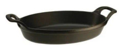 Staub Ugnsform Gjutjärn, Oval, 32 cm, Svart
