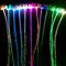 50 st/lot led hår blixt färgglad optisk fiber hår fläta Butterfly Glow hår