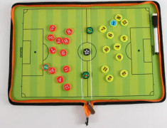 Taktiktavla för fotboll, magnetisk taktiktavla för fotboll, tränartavla med magnetisk pinne, bärbar strategitavla för fotbollsträning och tävlingar