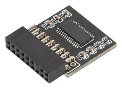 TPM 2.0 krypteringssäkerhetsmodul 18pin LPC-gränssnitt Krypteringssäkerhetsmodul för Asrock 18pin SPI TPM2.0