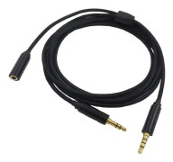 Ny 2m Chat Link Adapterkabel för 3,5 mm 1 Hona till 2 Hanar Adapterkabel för /switch Hd60s Speltillbehör