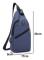Sling Ryggsäck, Multifunktionell Crossbody Axelväska Resa Vandring Daglig Ryggsäck Usb-gränssnitt Laddningsryggsäck Blå