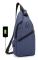 Sling Ryggsäck, Multifunktionell Crossbody Axelväska Resa Vandring Daglig Ryggsäck Usb-gränssnitt Laddningsryggsäck Blå