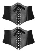 Nya 2 Pack Knight Elastiskt Läderbälte Spets Korsett Bälte Vintage Corse
