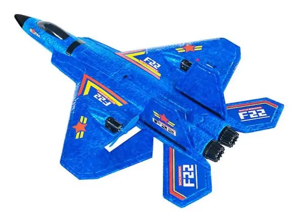 F22 2.4g Fjärrstyrd RC-plan 3-axlig Gyro 2-kanals Jetflygplan Fighter Rtf -ES