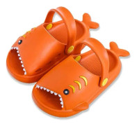 Toddler Tofflor, hajsandaler Flickor Pojkar S?ta tecknade rutschkanor Tr?dg?rdsskor f?r strandpool duschtofflor (orange, 180 mm) 180