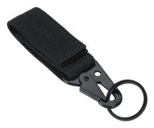 5 st bälteskarbinhake, nylonband med nyckelring, anti-friktion taktisk västspänne 10 cm för utomhusbruk, camping, vandring, 10,5 * 2,5 cm