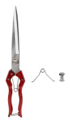 SALALIS manuell fårsax 340 mm fårullsklippande sax Fjäderbelastad knäblad