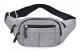 Grå multifunktionell midjeväska, sport crossbody-väska
