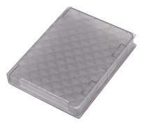 2,5" case HDD SSD Antistatisk diskförvaringslåda Stötsäker Dammtålig, halkfri Grå