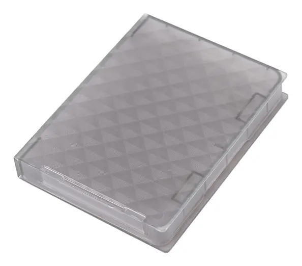 2,5" case HDD SSD Antistatisk diskförvaringslåda Stötsäker Dammtålig, halkfri Grå