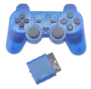 Transparent Färg Spelkontroll För Sony Ps2 Trådlös Gamepad 2.4ghz Vibration Controle Gamepad För Playstation 2