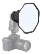20 cm Universal Octangle Style Vikbar blixtljusspridare Octagon Speedlight Diffuser Softbox Softbox för Canon Nikon