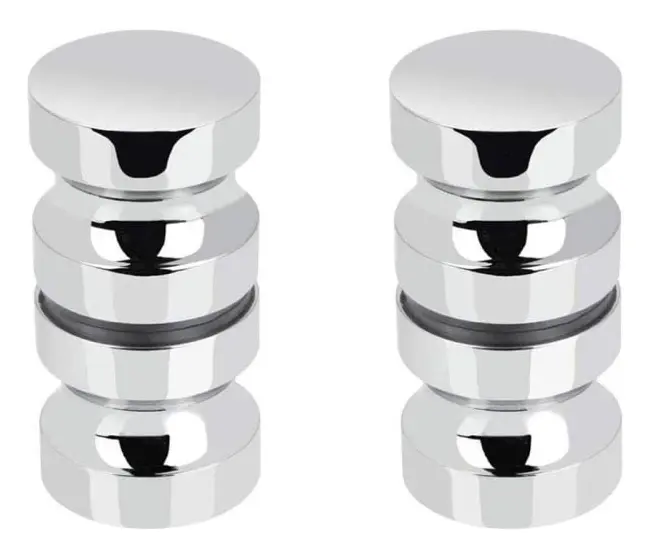 2 Handtag Set Duschdörr i Rostfritt Stål med Aluminiumhandtag