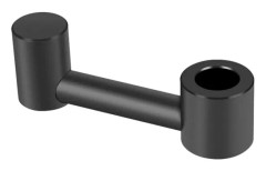 Bilnackstödskrok i aluminiumlegering för kläder, matkassar, förvaringsorganisatör, svart black