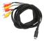 Mini DIN till 6 RCA-kabel 9-stifts klarsignal stabil ljudvideokomposittråd för digital videokamera TV AV-mottagare