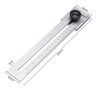 Märkningsmått 0-200 mm/0-250 mm, 0,1 mm mätverktyg, 0,1 mm kalibreringsverktyg (200 mm)