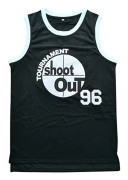 96 Championship Shootout Baskettröja Stitched Sports Movie Jersey Svart-96 XXL zdq