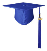 Blå doktorhatt, studentmössa, universitetsexamenmössa 2023 pe