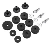 18 delar Cymbal Ersättningstillbehör Cymbal Filtar Hi-hat Koppling Filt Hi Hat Cup Filt Cymbal Sle