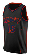 Herr College Sports #15 Vintage broderad baskettröja, 90-tals Hip Hop Apparel svart-M zdq
