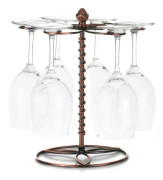 Vinglasställ för röda vinglas, torkställ för glas, 6 vinglasställ, förvaringsmöbelställ, fristående vinglasställ