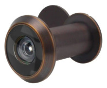 Titthål i rostfritt stål - 16 mm titthål för montering i 35-55 mm
