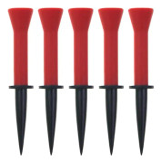 Gummipeggar flexibla 76 mm 10-pack Röd