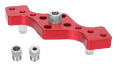 3-i-1 borrguide för träbearbetning Hålsågstiftlokalisering Vertikal borrskiva 6/8/10 mm hålfixering (röd)