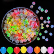 50 st flerfärgade LED-ballonglampor för papperslykta, påskägg, pumpa, födelsedagsfest, bröllopsdekoration