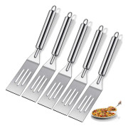 5 st mini serveringsspatel 9,8 tum rostfritt stål brownie matlagningsspatel bekvämt handtag med eleganta ergonomiska handtag lätta att greppa för att skära