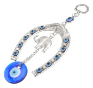 Elefant Blå Öga Hästsko Amulett Nazar Pärla Lycka Välsignelse Skydd Berlocker för Hem Bil