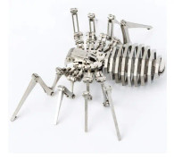 Spider 3D Stål Metall Joint Mobility Miniatyr Model Kit Puzz