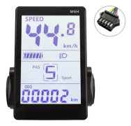 M6h Elektrisk cykel LCD-displaymätare Instrumentpanel 24v-60v Universal E Scooter LCD-panelskärm för Elec
