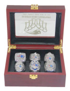 Alla 6-faldiga New England Tom Championship 'Patriots Brady Rings Set Wit