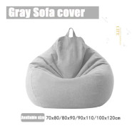 Överdrag Soffor Skydd puff Gigante Stolar Utan Fyllning Linne Tyg Lounger Sits Sittsäck Puff Soffa Tatami Puff Salong Puff Asiento