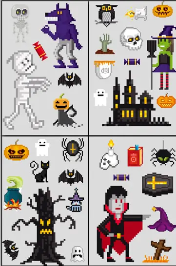 Halloween-dekorationer Halloween-fönsterdekaler Halloween