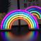 LED-ljus/nattlampa Neon Rainbow Multicolor Rum Dekorativt Ljus Rainbow Hänge Neon Ljus
