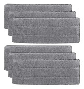 Moppkuddar, 6 st ersättningsplattor, mikrofiber hushåll mopphuvud rengöringsplatta, för rengöring och skrubbning av våta eller torra golv
