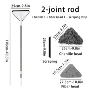 25 cm huvudmopp multifunktionstork vägg, tak, takmopp, torka bil, rengöringsduk, borttagningsmopp