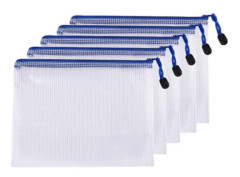 5 st Zipper File Bags, Zipper Pouch, Pvc Document Bag Zipper Vik